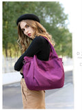 Purpdrank - Waterproof Women Handbag Casual Large Capacity Shoulder Hobos Bag Nylon Lady Tote Luxury Top-handle Design Female Crossbody Bag