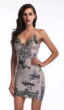 Purpdrank - Sexy club outfits Sequin Summer Dress Women Mini Black bodycon Party dress vintage woman sukienki Dresses vestidos clothes