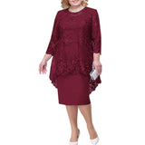 Purpdrank - Royal Blue Lace Mother Of The Bride Dresses Wome Plus Size Wedding Evening Dress Long Robe mere de la Mariee Gift For Guest
