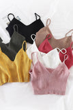 Purpdrank - Women Y2K Sexy Crop Tops Spaghetti Tops and Camis For Women Summer V-neck Strecthy Wrap Tops Women Knitted
