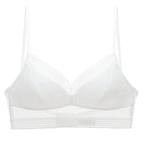 Purpdrank - Sexy Backless Bra Lace Deep U Low Back Bralette Thin Cup Brassiere Halter Soft Seamless Elastic Underwear Tank Tops Encaje Mujer