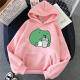 Purpdrank - Springtime Skateboard frog oversized Sweatshirt men and women's  Hoodies Harajuku Warm Pullover Womens Korean Style Hoodie