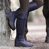 Purpdrank - Women Boots Pu Leather Zipper Retro Casual Womans Booties Gladiator Low Heel Shoes Ladies Fashion Botas Mujer Invierno