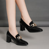 Purpdrank - New Pointy Sandals High Heels Dress Shoes Chain High Heels Women's High Heels Beige High Heels Office Shoes Zapatos Mujer