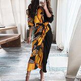 Purpdrank - 2023 New Bandage Single Breasted Dress Women Casual Short Sleeve Button Solid Maxi Dress For Woman Summer Holiday Style Dress