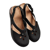 Purpdrank - Women Sandals Summer Ladies Girls Comfortable Ankle Hollow Round Toe Sandals Woman Soft Beach Sole Female Shoes Plus Size