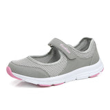 Purpdrank - Women's Sneakers Flat Casual Shoes Mesh Fashion Walking Summer Shoes For Women White Round Head Soft Light Ladies Footwear