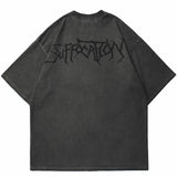 Purpdrank - Hip Hop Streetwear Oversize T-Shirt 2023 Women Angel Dark Print Tshirt Harajuku Loose T Shirt Summer Short Sleeve Tops Tees