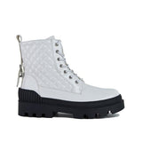 Purpdrank - Women Vintage Motorcycle Mid Heel Platform Boots