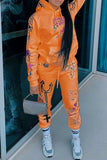 Purpdrank - fashion graffiti print hooded autumn set