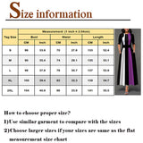 Purpdrank - Ladies Fashion Half Sleeve Dress Women Elegant Round Collar Geometric Printing Splicing Temperament Maxi Dress For Ball Party