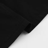 Purpdrank - Spring and Summer New Pure Cotton O-Neck Fashion A-Line Black Short-Sleeved Hollow Out Sexy Careful Pleated Mini Skirt