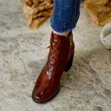 Purpdrank - Thick High Heels Side Zip  Buckle Ankle Boots