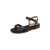 Purpdrank - New Summer Sandals Women Shoes Open Toe Chunky Heels Sandals for Women Handmade Versatile Low Heel Sandals Shoes Zapatos Mujer
