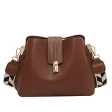 Purpdrank - Vintage Simple Small PU Leather Bucket Crossbody Bag for Women 2023 Designer Fashion Lady Luxury Black Shoulder Handbag