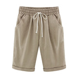 Purpdrank - Summer Female Five Pants Thin Outer Wear Pants Women Slacks Casual Pants Harem Pants Beach Wear