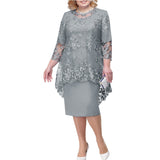Purpdrank - Royal Blue Lace Mother Of The Bride Dresses Wome Plus Size Wedding Evening Dress Long Robe mere de la Mariee Gift For Guest