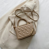 Purpdrank - 2023 New Fashion Shoulder Bag Plaid PU Leather Ladies Handbags Designer Crossbody Bags For Women
