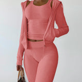 Purpdrank - Cropped Jacket Tracksuit Two Piece Set Elegant 2 Pieces Sets Women Luxury Outfit Sweatsuit Velour Zip Up Hoodie Jackets