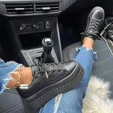 Purpdrank - Platform White Shoes Woman Sneakers Fashion Ladies Trainers Baskets Femme Casual Chunky Sneakers Woman Big Size 43