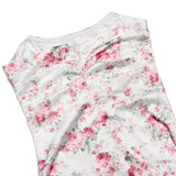 Purpdrank - Floral Printing Satin Dress Sexy Bodycon Night Birthday Party Dresses Strapless Ruched Mini Holiday Women Dress 2023 Summer