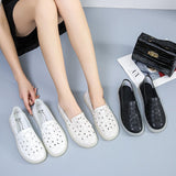 Purpdrank - Round Toe Grandma Shoes Shallow Mouth Soft Women's Moccasins Slip-on Casual Female Sneakers Summer New Slip On Nurse Breathable