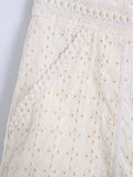 Purpdrank - Embriodery Lace Cotton Blouse Shirt Women V Neck Vintage Hollow Out Tops Autumn Winter Casual Office Ladies Blouse Blusa