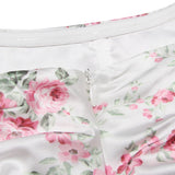Purpdrank - Floral Printing Satin Dress Sexy Bodycon Night Birthday Party Dresses Strapless Ruched Mini Holiday Women Dress 2023 Summer
