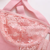 Purpdrank - Embroidery Floral Backless Sexy Mesh Sheer See Through One-piece Rompers Women Sexy Lingerie Slim Bodysuit Babydoll