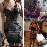 Purpdrank - Sexy club outfits Sequin Summer Dress Women Mini Black bodycon Party dress vintage woman sukienki Dresses vestidos clothes