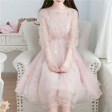 Purpdrank - Summer dress women y2k Stars Harajuku Ribbon Dress Flare Sleeve Elegant Party Midi Dress Velvet for women  lovely party gothic