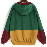 Purpdrank - Outerwear Coats Jackets Corduroy Patchwork Oversize Jackets Autumn Jacket Women Chaqueta Mujer Ceket Streetwear Coat Windbreaker