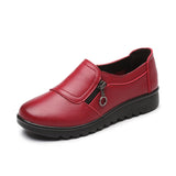 Purpdrank - 2023 Spring Autumn Women's fashion Pumps shoes woman genuine leather wedge single casual shoes mother high heels shoes
