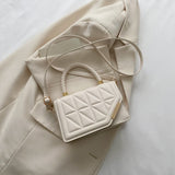 Purpdrank - 2023 New Fashion Shoulder Bag Plaid PU Leather Ladies Handbags Designer Crossbody Bags For Women