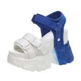 Purpdrank - High Heels Sandals Women Shoes New Summer Wedges Height Increasing 11cm Ladies Sandal Platform Chunky Shoes Sandalias Mujer