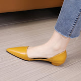 Purpdrank - Women Flat Shoes Slip-on Pointed Toe Lady Loafers Plus Size 44 45 46 Shallow Single Low Heel Pregnant Woman Flats Zapatos Mujer