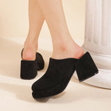 Purpdrank - Summer Shoes Clogs Wedge Roman Sandals Suit Female Beige Women's Heels Muffins shoe Comfort Platform Gladiator Black Girls