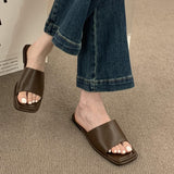 Purpdrank - 2023 Summer New Women Slipper Fashion Open Toe Ladies Casual Slip On Flip Flop Flats Heel Outdoor Beach Slides Shoes