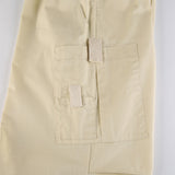 Purpdrank - Light Khaki Cargo Pants Streetwear 100% Cotton Big Pocket Patchwork Casual Pants Drawstring Low Waist Baggy Trouser Lady