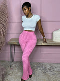 Purpdrank - Casual Pink camouflage Pants Women Green Design Pants Ladies High Waist Fashion Streetwear Skinny Casual Trousers Bottom 2023