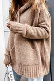 Purpdrank - Cowl Neck Pockets Hooded Sweater