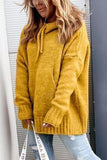 Purpdrank - Cowl Neck Pockets Hooded Sweater