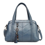 Purpdrank - New Women Leather Luxury Handbags Designer Big Capacity Tote Bag Vintage female Hand Crossbody Bags Top-Handle Shoulder Bag