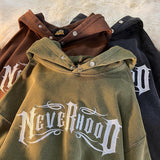 Purpdrank - New y2k retro letter fashion embroidery hoodie woman new sweatshirt women Vintage autumn winter loose Casual couple jacket ins