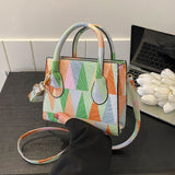 Purpdrank - 2023 New Designer Handbags Fashion Small Top-handle Bags For Women Contrast Color Casual Crossbody Shoulder Bags