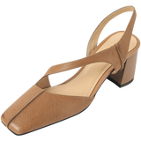 Purpdrank - Genuine Leather Square Toe Sandals