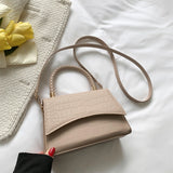 Purpdrank - Solid Pu Leather Shoulder Bag Fashion Designer Handbags Top Handle Bags For Women Casual Crossbody Bags