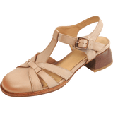 Purpdrank - Genuine Leather Women Sandals Casual Round Toe Buckle Strap GLADIATOR Shoes New Summer Shoes Retro Style Toe heel Sandals