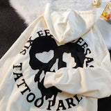 Purpdrank - New y2k retro letter fashion embroidery hoodie woman new sweatshirt women Vintage autumn winter loose Casual couple jacket ins