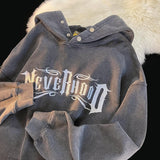 Purpdrank - New y2k retro letter fashion embroidery hoodie woman new sweatshirt women Vintage autumn winter loose Casual couple jacket ins